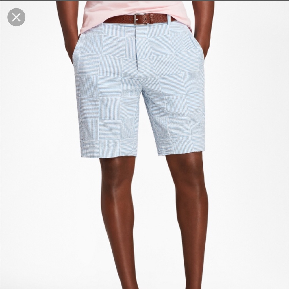 BNWT Mens Brooks Brothers Patchwork Bermuda Shorts